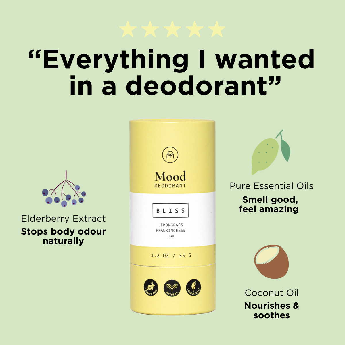 Mood Natural Deodorant, Vegan thumbnail-image-4