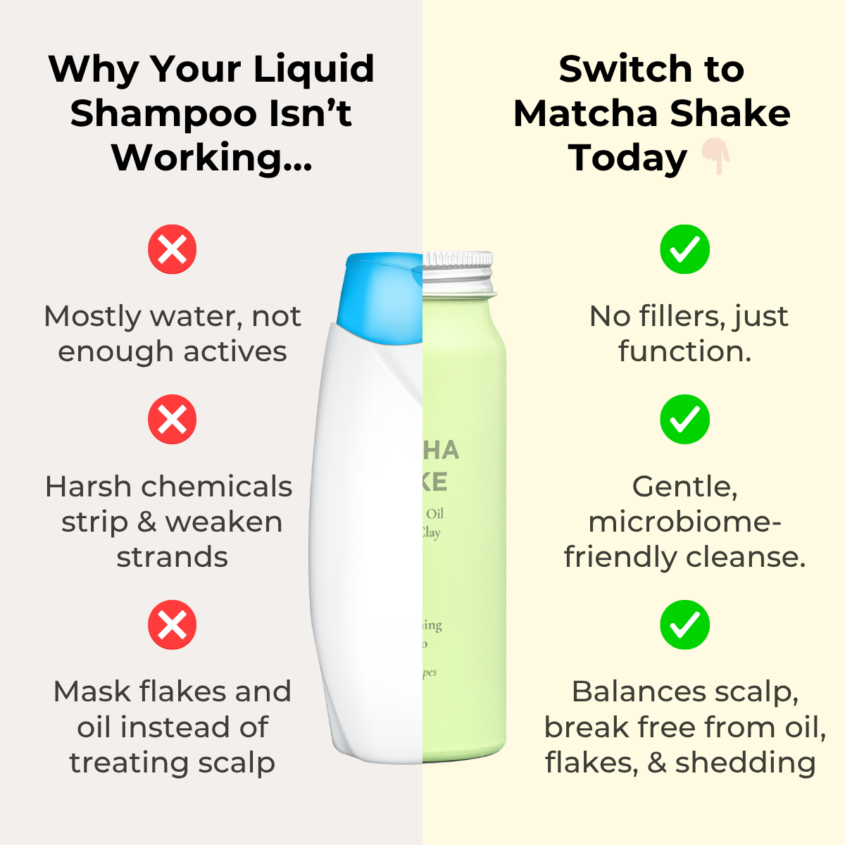 Matcha Shake Shampoo Concentrate | For All Hair Types thumbnail-image-6