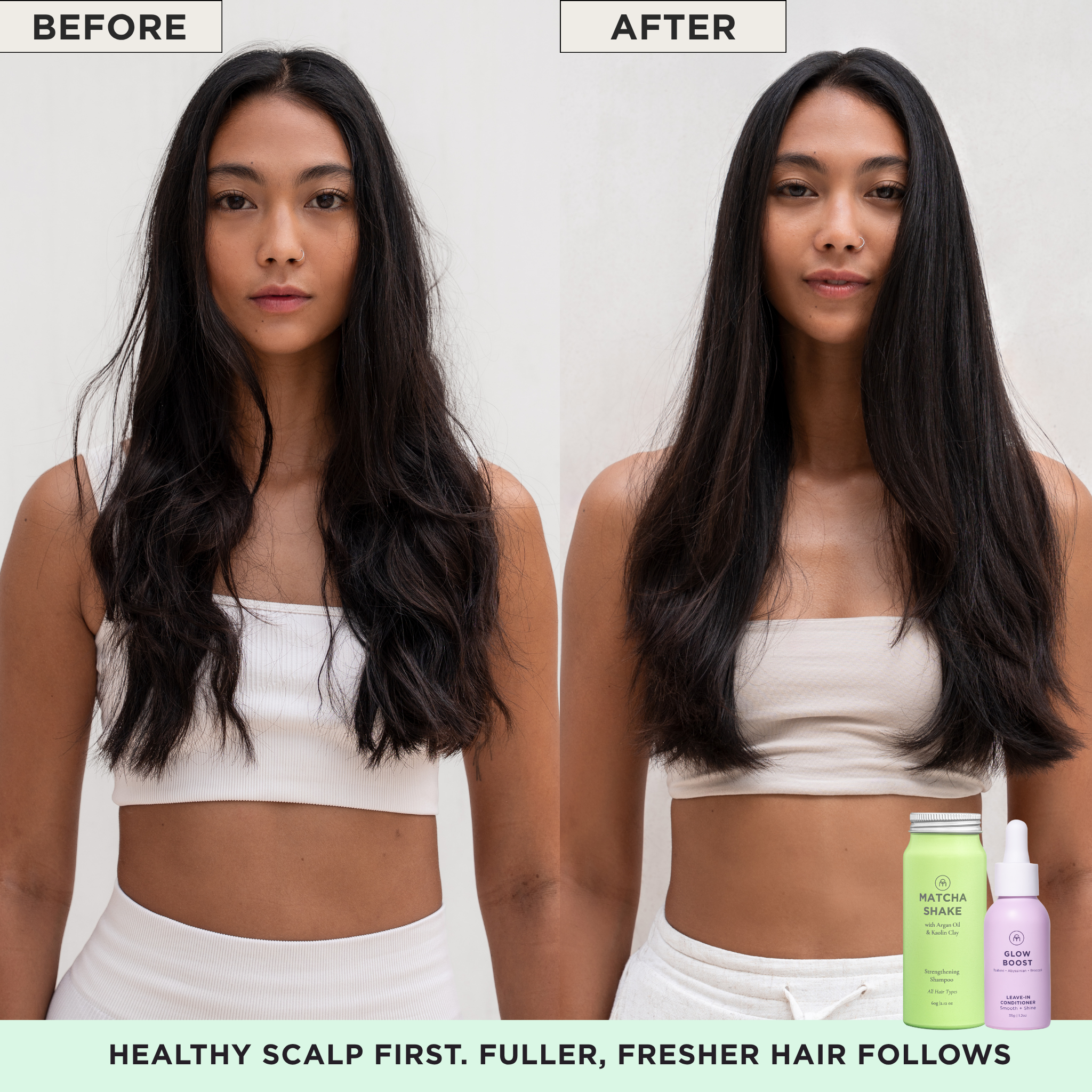 Matcha Shake Sulfate-Free Shampoo Concentrate | Scalp Care + Volume thumbnail-image-3